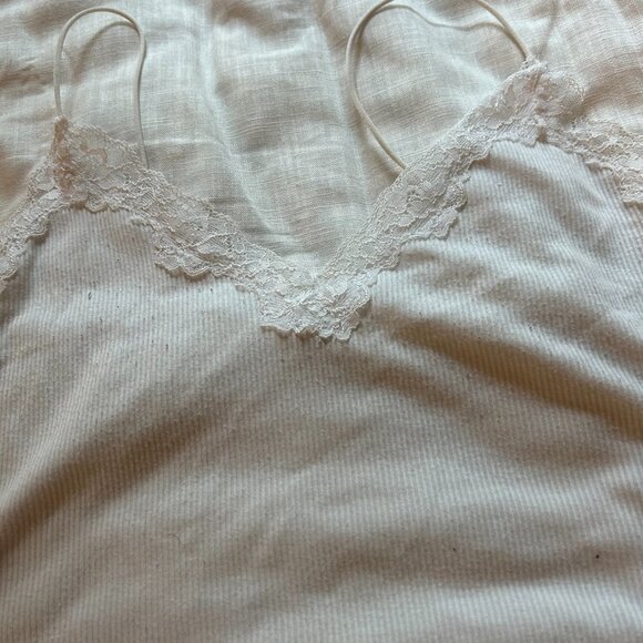 Garage Skinny Strap Lace Tank Top - Picture 2 of 4